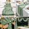 2 Pcs Sage Green Cheesecloth Table Runner - 120 inch 10FT Boho Rustic Gauze Cheese Cloth(Sage Green)120"L x 35"W